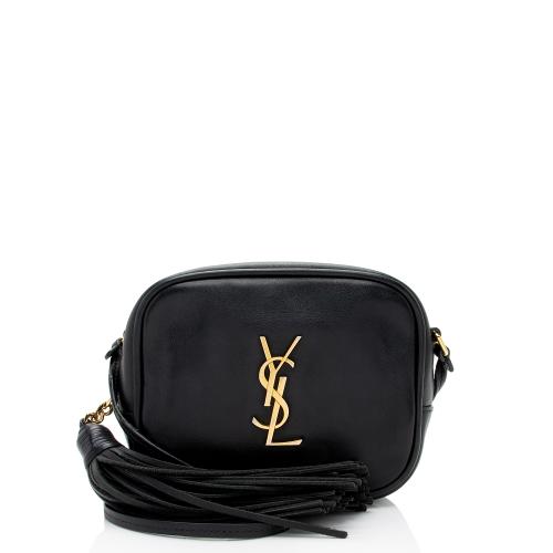 Saint Laurent Leather Monogram Blogger Bag