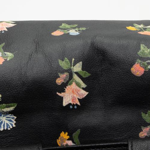 Saint Laurent Leather Prairie Floral Festival Backpack