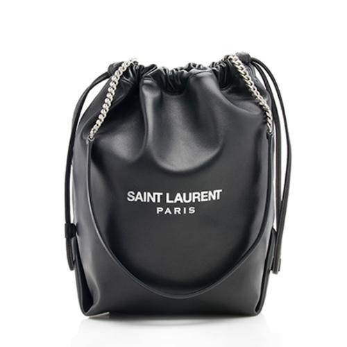 Saint Laurent Leather Teddy Bucket Bag