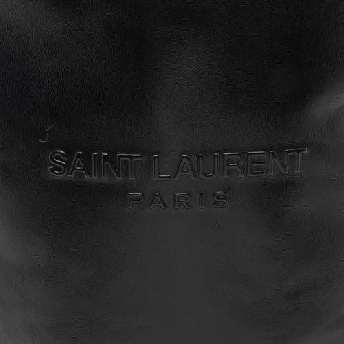 Saint Laurent Leather Teddy Large Bucket Bag