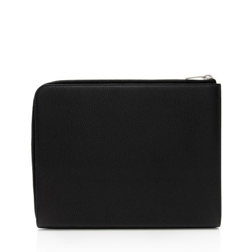 Saint Laurent Leather Zip Pouch