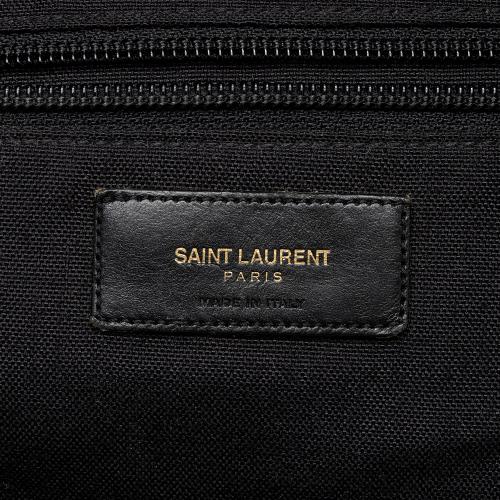 Saint Laurent Leopard Print Canvas City Backpack