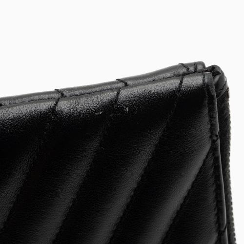 Saint Laurent Matelasse Calfskin Jolie Pouch