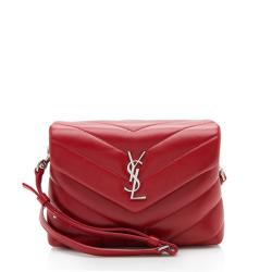 Saint Laurent Matelasse Calfskin Monogram LouLou Toy Crossbody