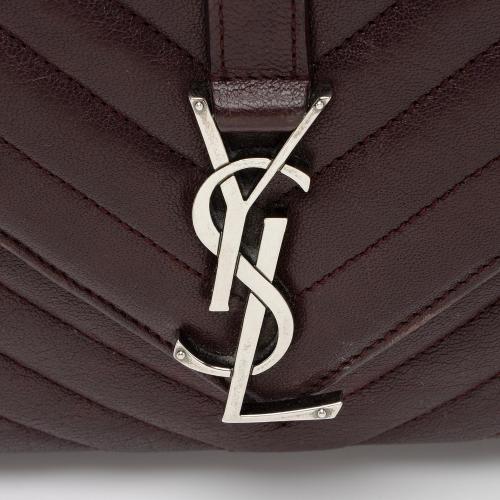 Saint Laurent Matelasse Calfskin Monogram College Medium Shoulder Bag