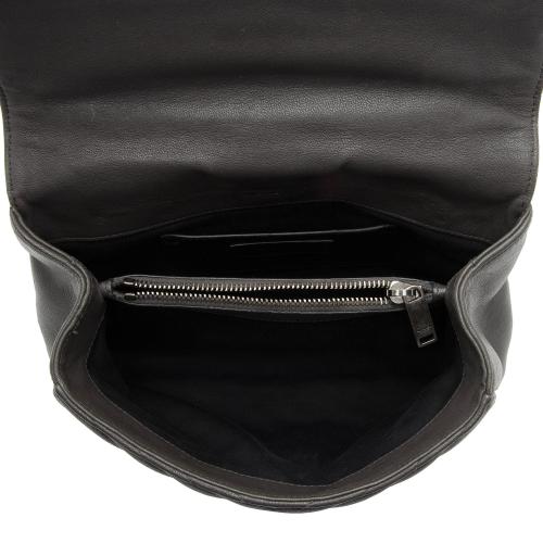 Saint Laurent Matelasse Calfskin Monogram College Medium Shoulder Bag