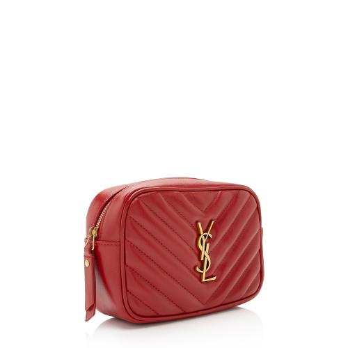 Saint Laurent Matelasse Calfskin Monogram Lou Belt Bag