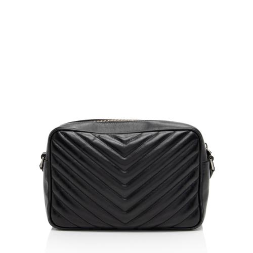 Saint Laurent Matelasse Calfskin Monogram Lou Camera Bag