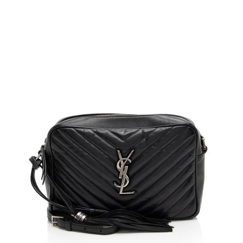 Saint Laurent Matelasse Calfskin Monogram Lou Camera Bag