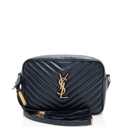 Saint Laurent Matelasse Calfskin Monogram Lou Camera Bag