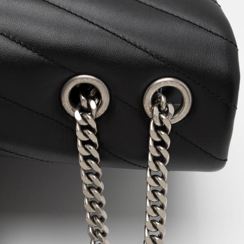 Saint Laurent Matelasse Calfskin Monogram LouLou Chain Medium Shoulder Bag