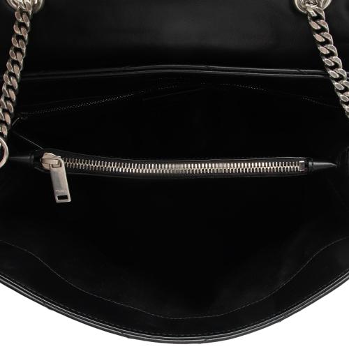 Saint Laurent Matelasse Calfskin Monogram LouLou Chain Medium Shoulder Bag