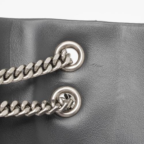 Saint Laurent Matelasse Calfskin Monogram LouLou Chain Small Crossbody