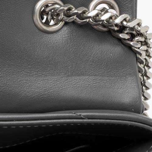 Saint Laurent Matelasse Calfskin Monogram LouLou Chain Small Crossbody