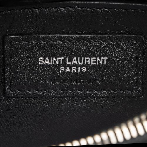 Saint Laurent Matelasse Calfskin Monogram LouLou Chain Small Crossbody