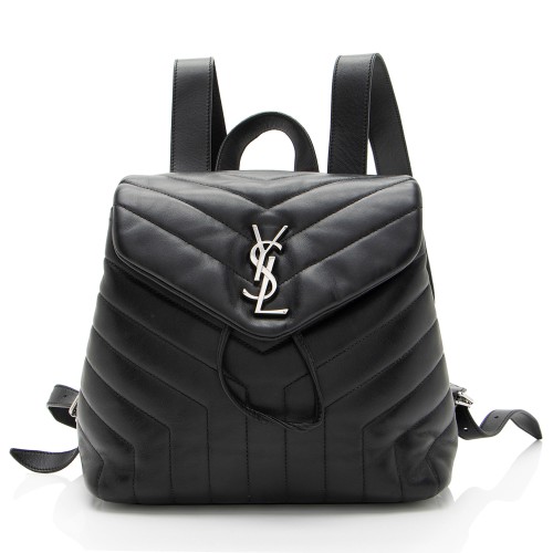 Saint Laurent Matelasse Calfskin Monogram LouLou Small Backpack