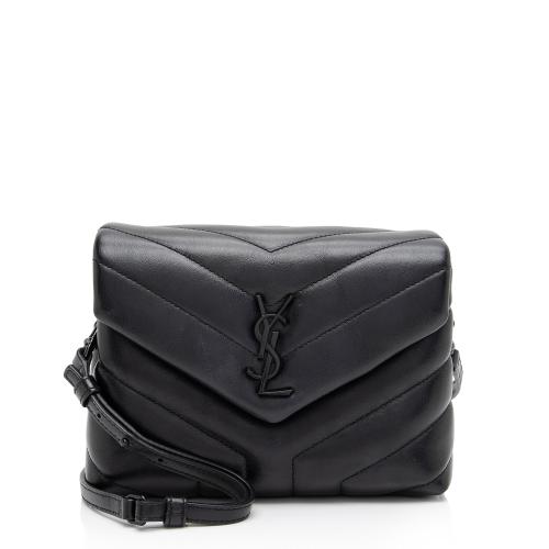 Saint Laurent Matelasse Calfskin Monogram LouLou Toy Crossbody