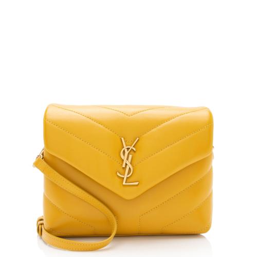 Saint Laurent Matelasse Calfskin Monogram LouLou Toy Crossbody