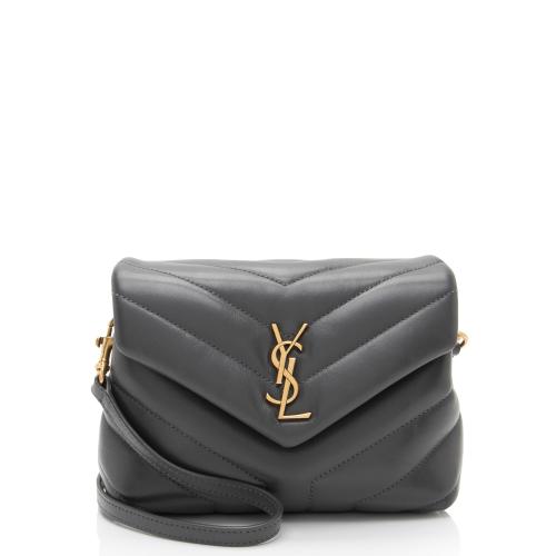 Saint Laurent Matelasse Calfskin Monogram LouLou Toy Crossbody