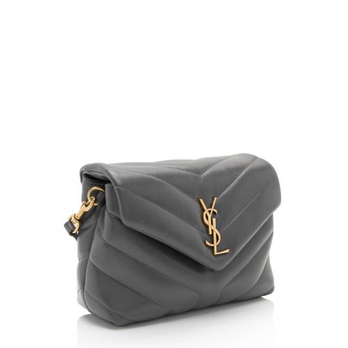 Saint Laurent Matelasse Calfskin Monogram LouLou Toy Crossbody