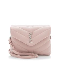 Saint Laurent Matelasse Calfskin Monogram LouLou Toy Crossbody