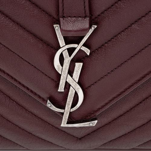 Saint Laurent Matelasse Calfskin Monogram College Medium Shoulder Bag