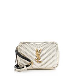 Saint Laurent Metallic Matelasse Calfskin Monogram Small Belt Bag