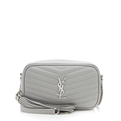 Saint Laurent Matelasse Grain de Poudre Monogram Lou Mini Camera Bag