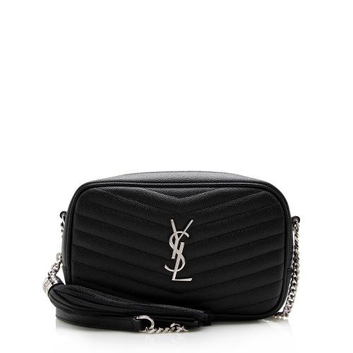 Saint Laurent Matelasse Grain de Poudre Monogram Lou Mini Camera Bag