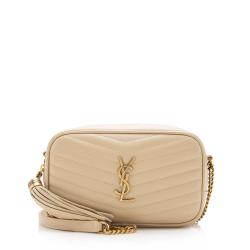 Saint Laurent Matelasse Grain de Poudre Monogram Lou Mini Camera Bag