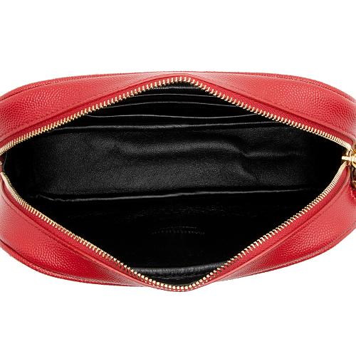 Saint Laurent Matelasse Grain de Poudre Monogram Lou Mini Camera Bag