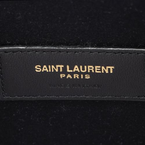 Saint Laurent Matelasse Grain de Poudre Monogram Bill Pouch