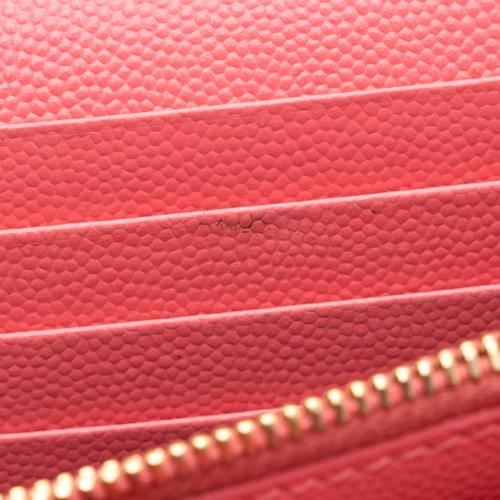 Saint Laurent Matelasse Grain de Poudre Monogram Chain Wallet