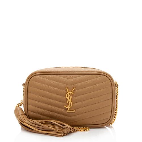 Saint Laurent Matelasse Grain de Poudre Monogram Lou Mini Camera Bag