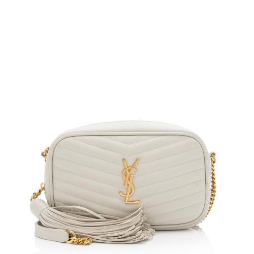 Saint Laurent Matelasse Grain de Poudre Monogram Lou Mini Camera Bag