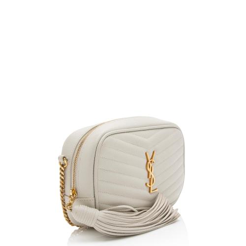 Saint Laurent Matelasse Grain de Poudre Monogram Lou Mini Camera Bag