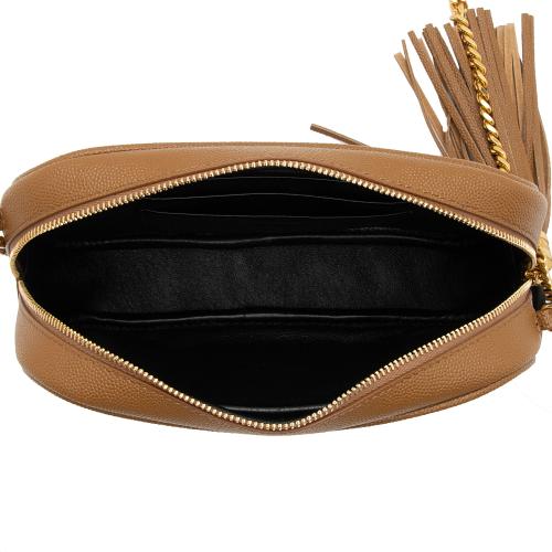 Saint Laurent Matelasse Grain de Poudre Monogram Lou Mini Camera Bag