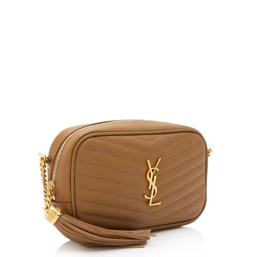 Saint Laurent Matelasse Grain de Poudre Monogram Lou Mini Camera Bag