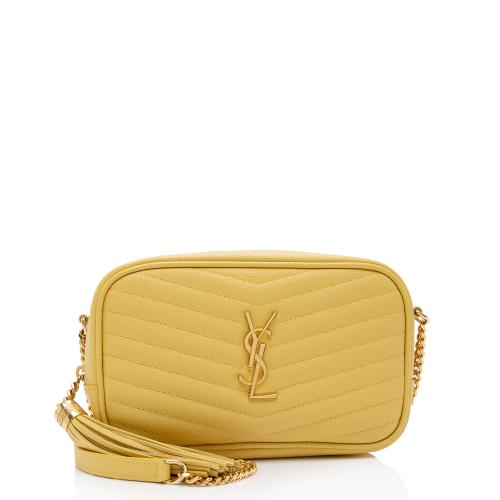 Saint Laurent Matelasse Grain de Poudre Monogram Lou Mini Camera Bag