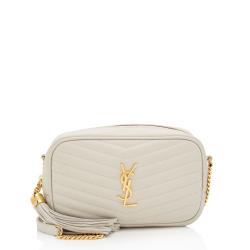 Saint Laurent Matelasse Grain de Poudre Monogram Lou Mini Camera Bag