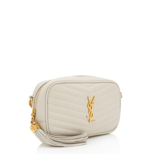 Saint Laurent Matelasse Grain de Poudre Monogram Lou Mini Camera Bag