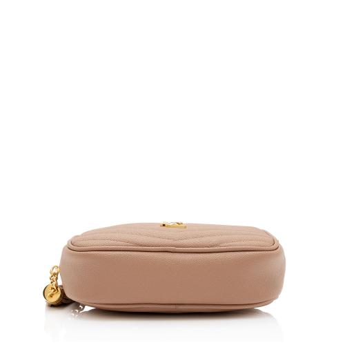 Saint Laurent Matelasse Grain de Poudre Monogram Lou Mini Camera Bag