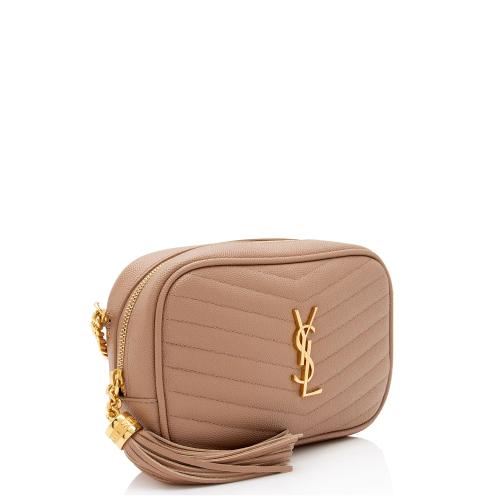 Saint Laurent Matelasse Grain de Poudre Monogram Lou Mini Camera Bag