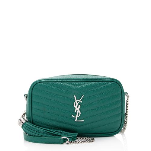 Saint Laurent Matelasse Grain de Poudre Monogram Lou Mini Camera Bag