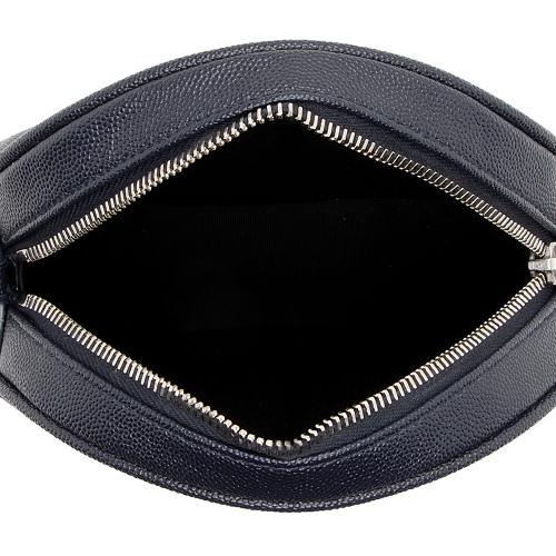 Saint Laurent Matelasse Grain de Poudre Monogram Vinyle Round Camera Bag