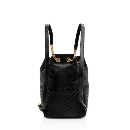 Saint Laurent Matelasse Lambskin Monogram Joe Backpack