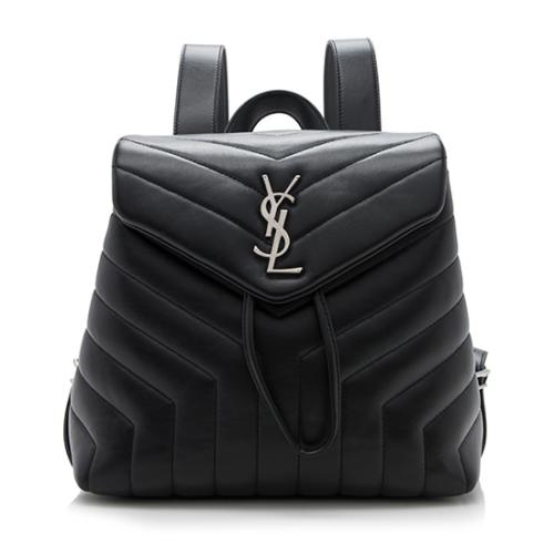 Saint Laurent Matelasse Calfskin Monogram LouLou Small Backpack