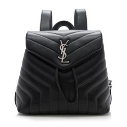 Saint Laurent Matelasse Calfskin Monogram LouLou Small Backpack