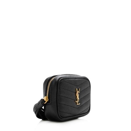 Saint Laurent Grain de Poudre Monogram Lou Baby Bag