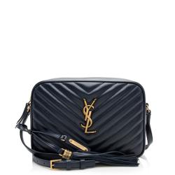 Saint Laurent Matelasse Calfskin Monogram Lou Camera Bag